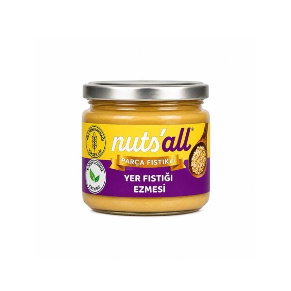 Nuts'all Parça Fıstıklı (Crunchy) Fıstık Ezmesi - 280 g