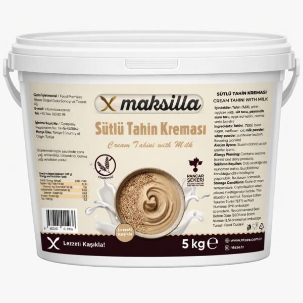 Maksilla Sütlü Tahin Kreması - 5 kg